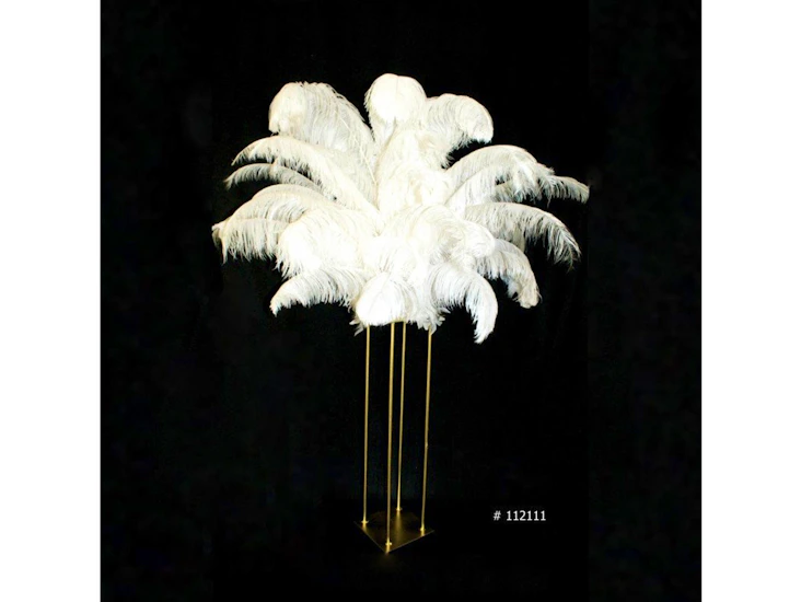 Ostrich feather centerpiece 58 inch tall # 112111