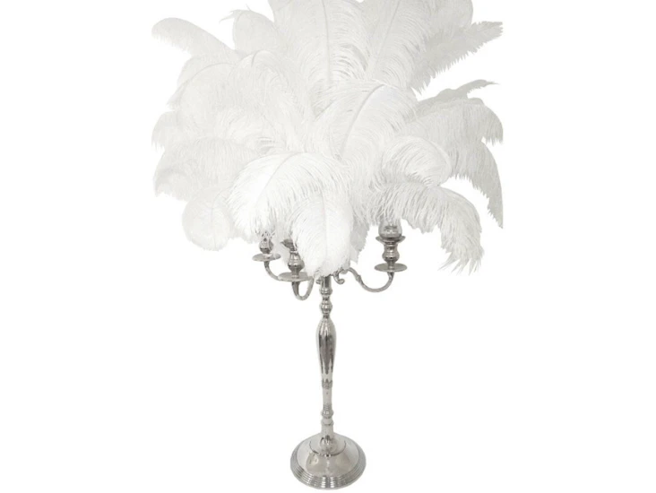 Ostrich feather centerpiece 58 inch tall # 113150