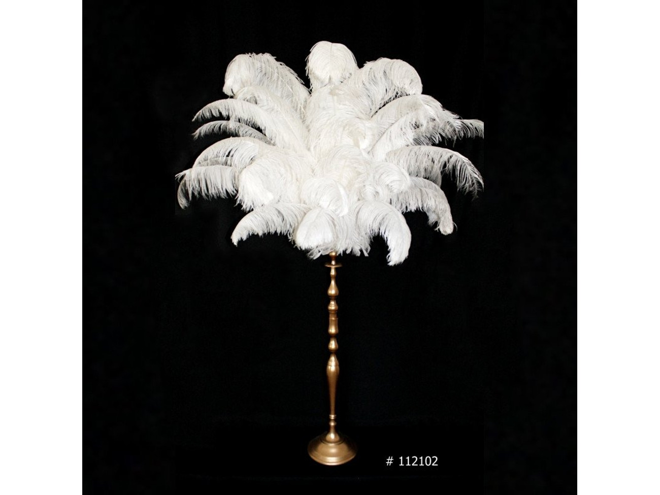 Ostrich feather centerpiece 60 inch tall # 112102
