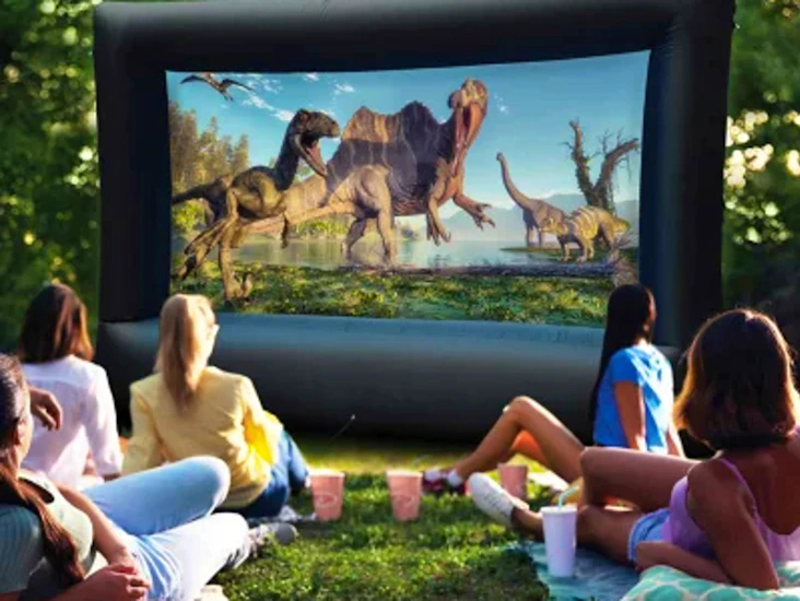 Outdoor cinema (projector, screen, speakers)