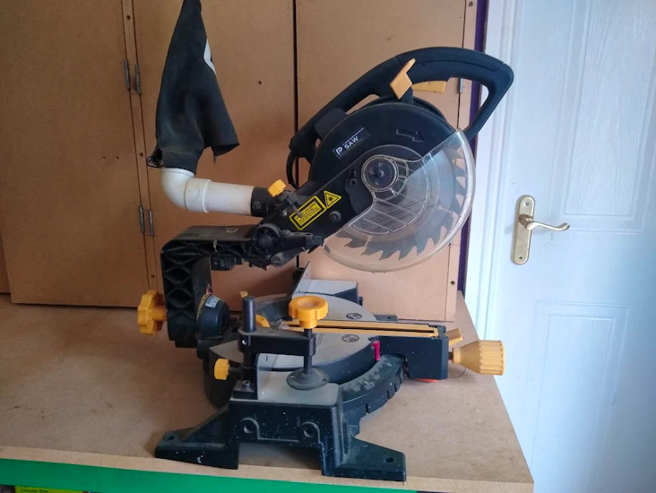 P pro 1200w compound sliding mitre saw chop saw