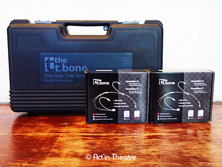 Dual uhf wireless system + x2 headmike-d uni-direction