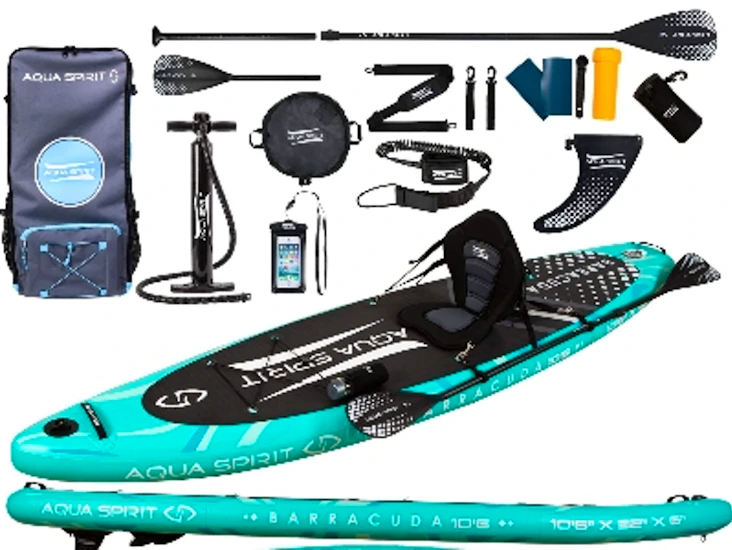 Paddle board with kayak chair