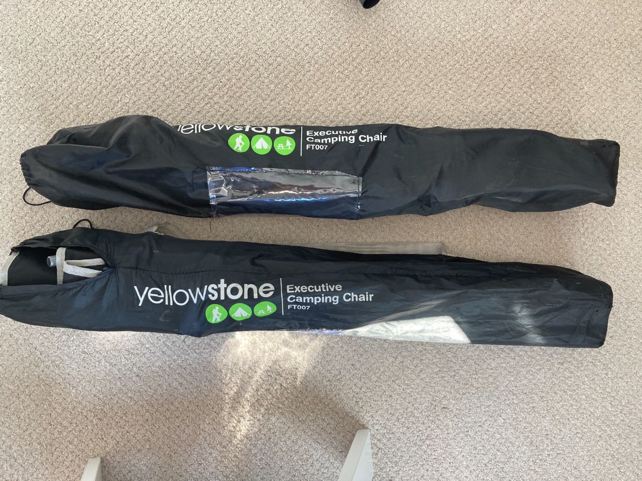 Pair of camping chairs