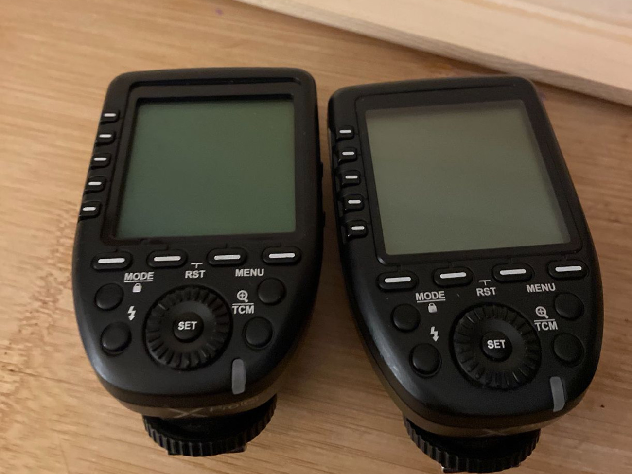 Pair of godox x-pro flash transmitters (canon)