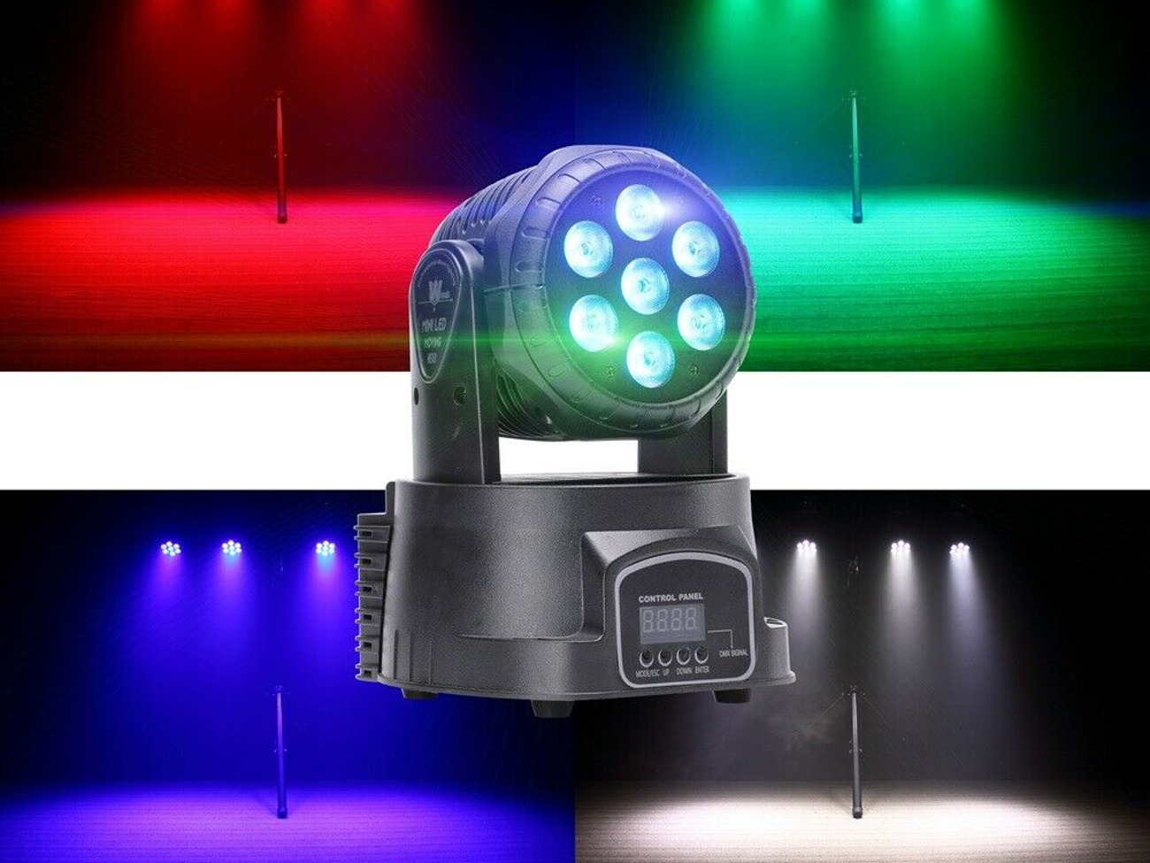 Pair of powerful mini moving-heads