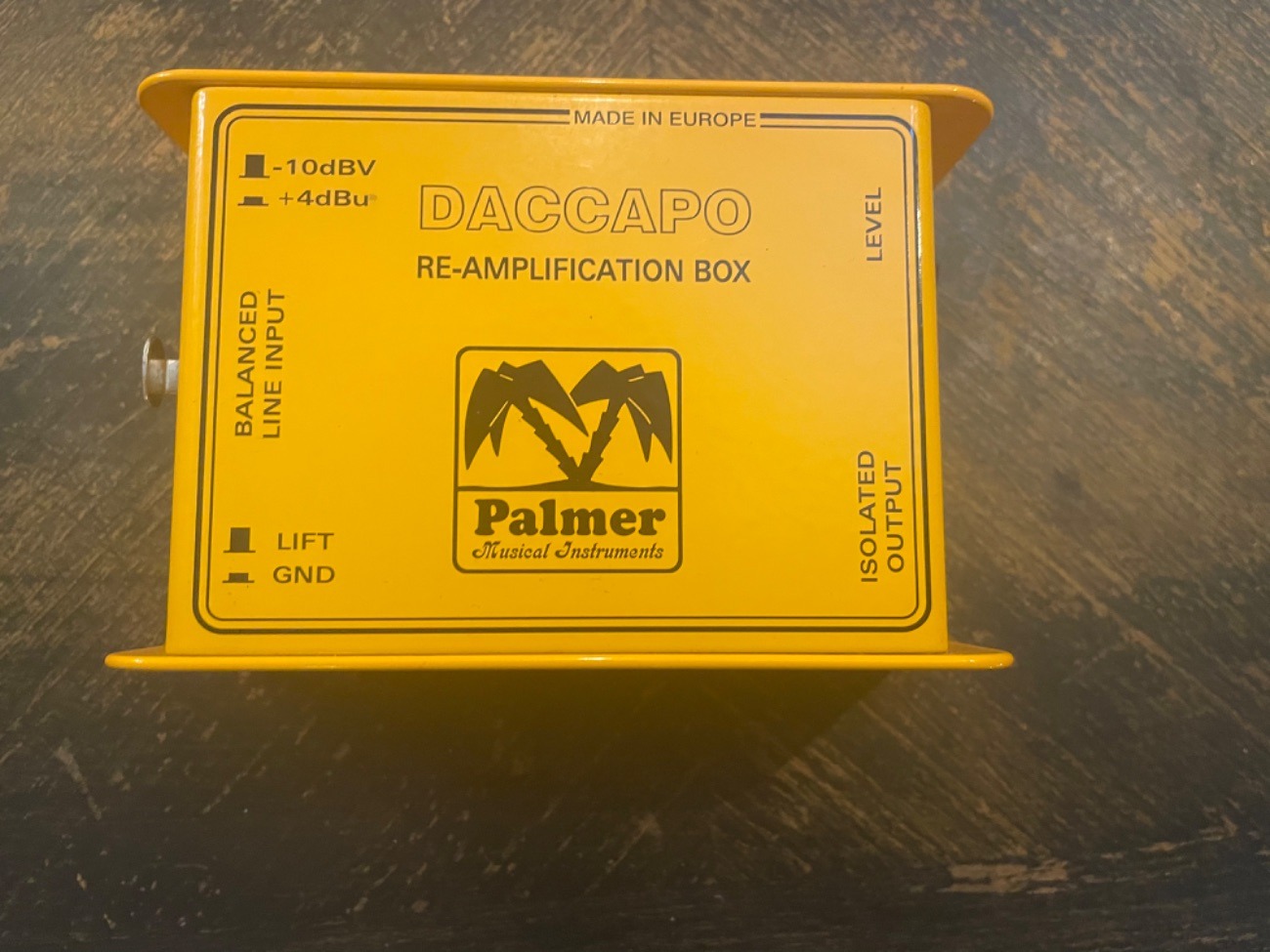 Palmer daccapo reamp box 