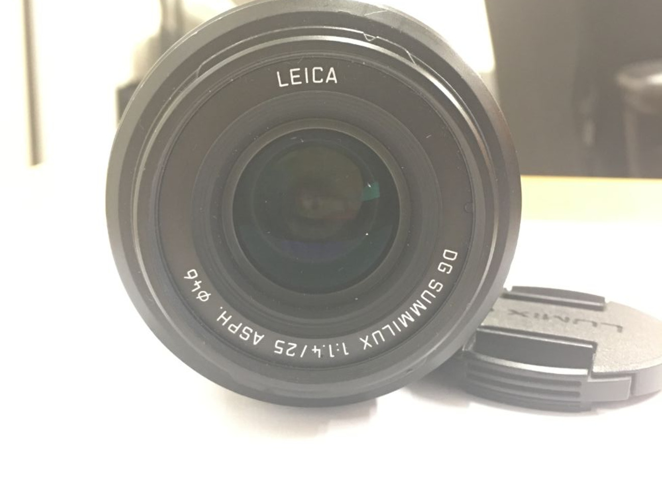 Panasonic lense -  leica 25mm f1.4 - prime lense