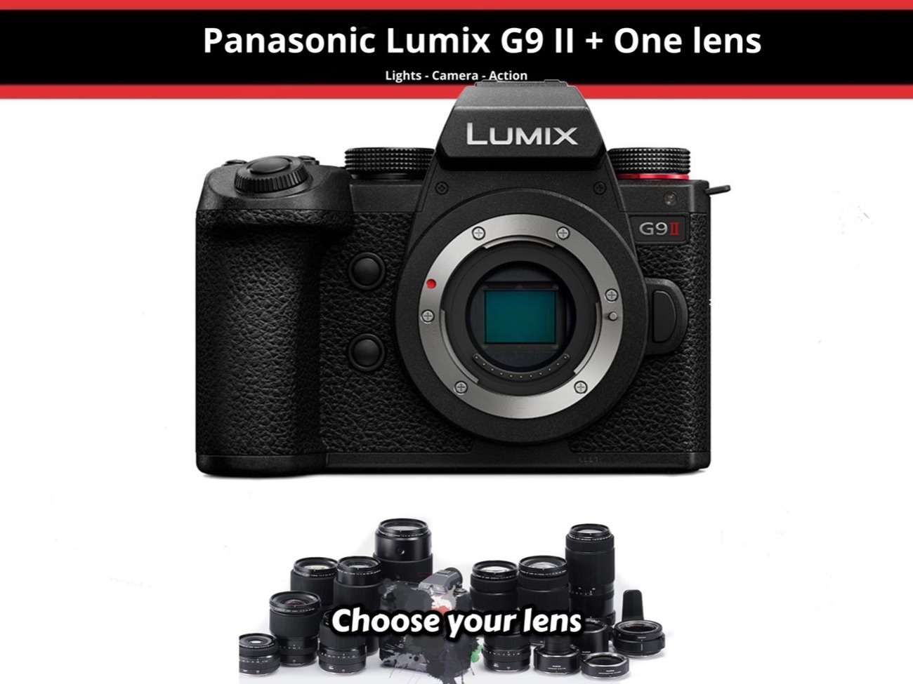 Panasonic lumix g9 ii + one lens