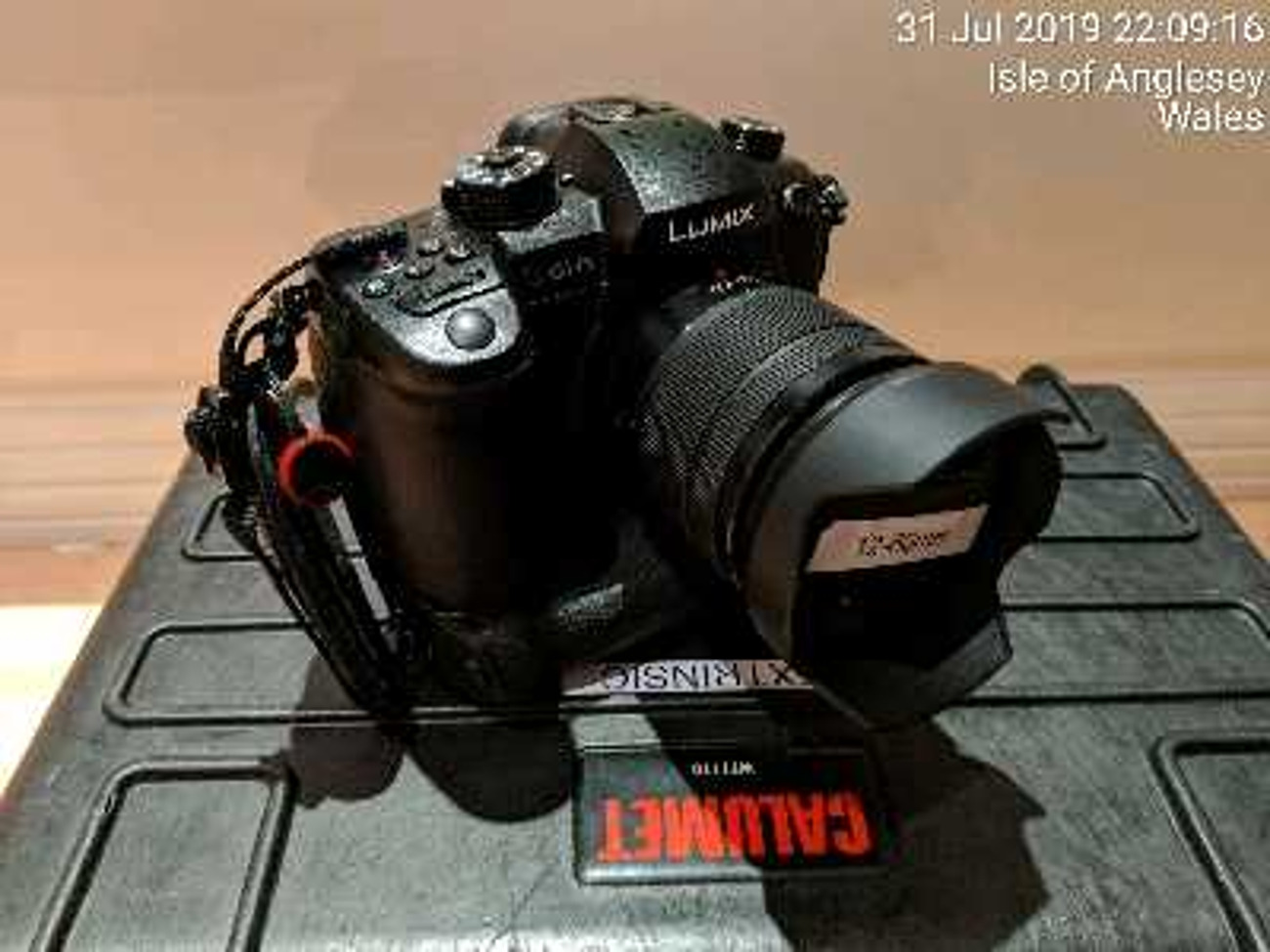 Panasonic lumix gh5, lumix 12-60 lens, charger and case
