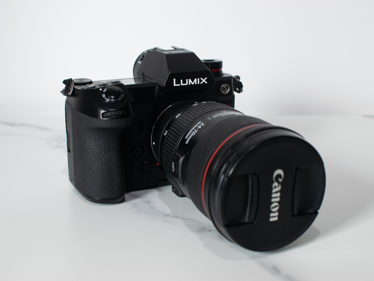 Panasonic lumix s1h 6k cine camera w/ ef lens set