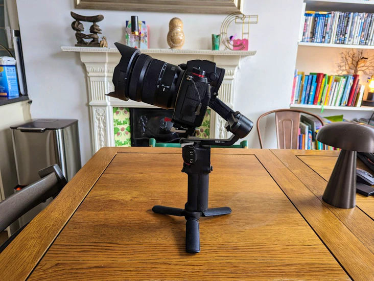 Panasonic s5 ii x, 4 lens, dji rs3 mini xlr mic tripod