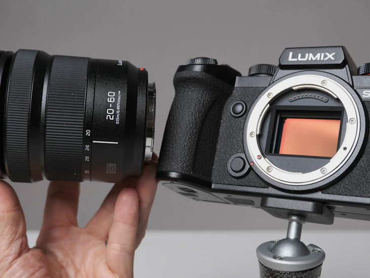 Panasonic lumix s5 with lumix s 20-60mm lens