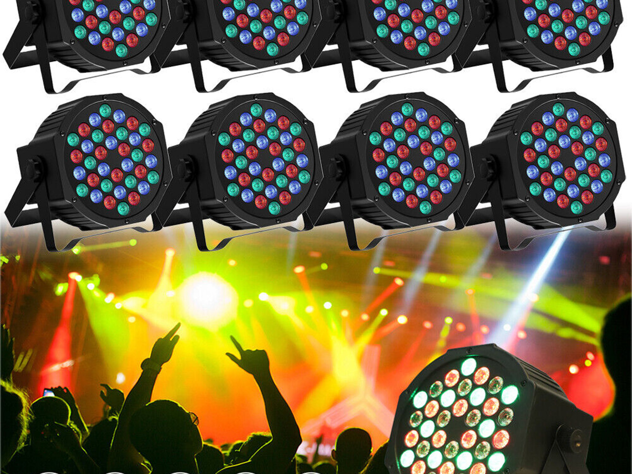 Par-lights for 8 pieces 