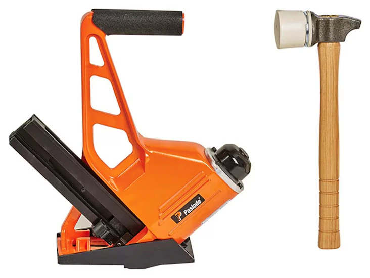 Paslode flooring nailer / stapler with air compressor
