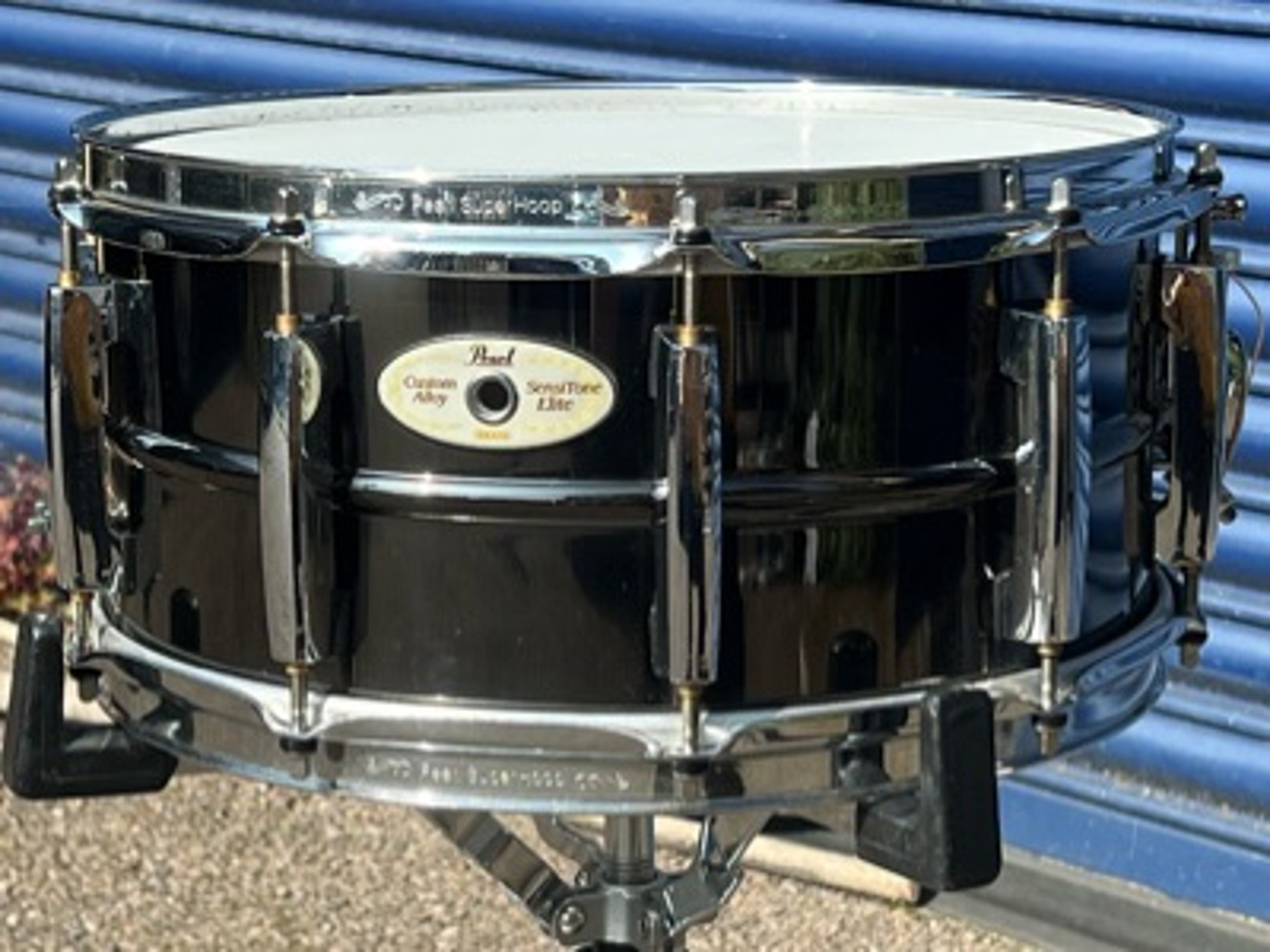 Pearl sensitone elite custom alloy brass snare drum 14x6.5