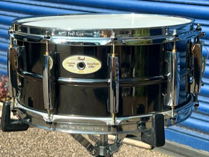 Pearl sensitone elite custom alloy brass snare drum 14x6.5