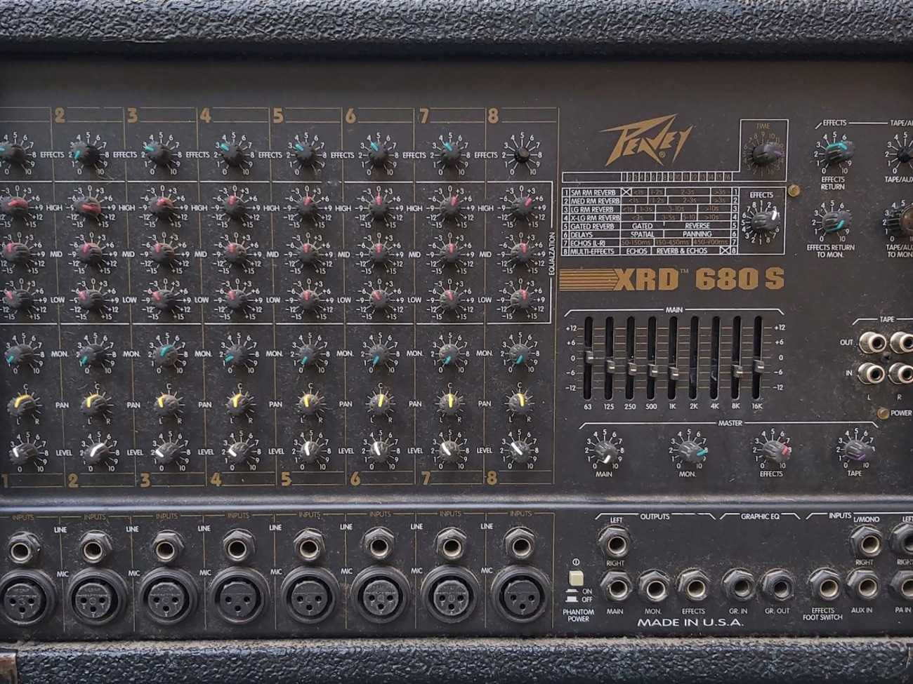 Peavey xrd 680s mixer amplifier