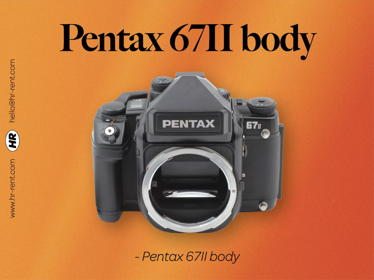 Rent Pentax 67 II body from HR Rent, Barnsbury, Islington for £21
