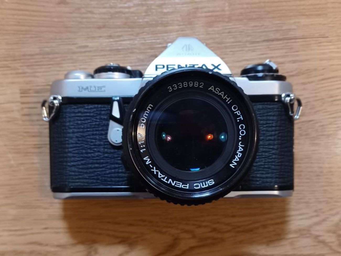 Pentax me 35mm film camera+ smc pentax-m 50mm f1.7 lens
