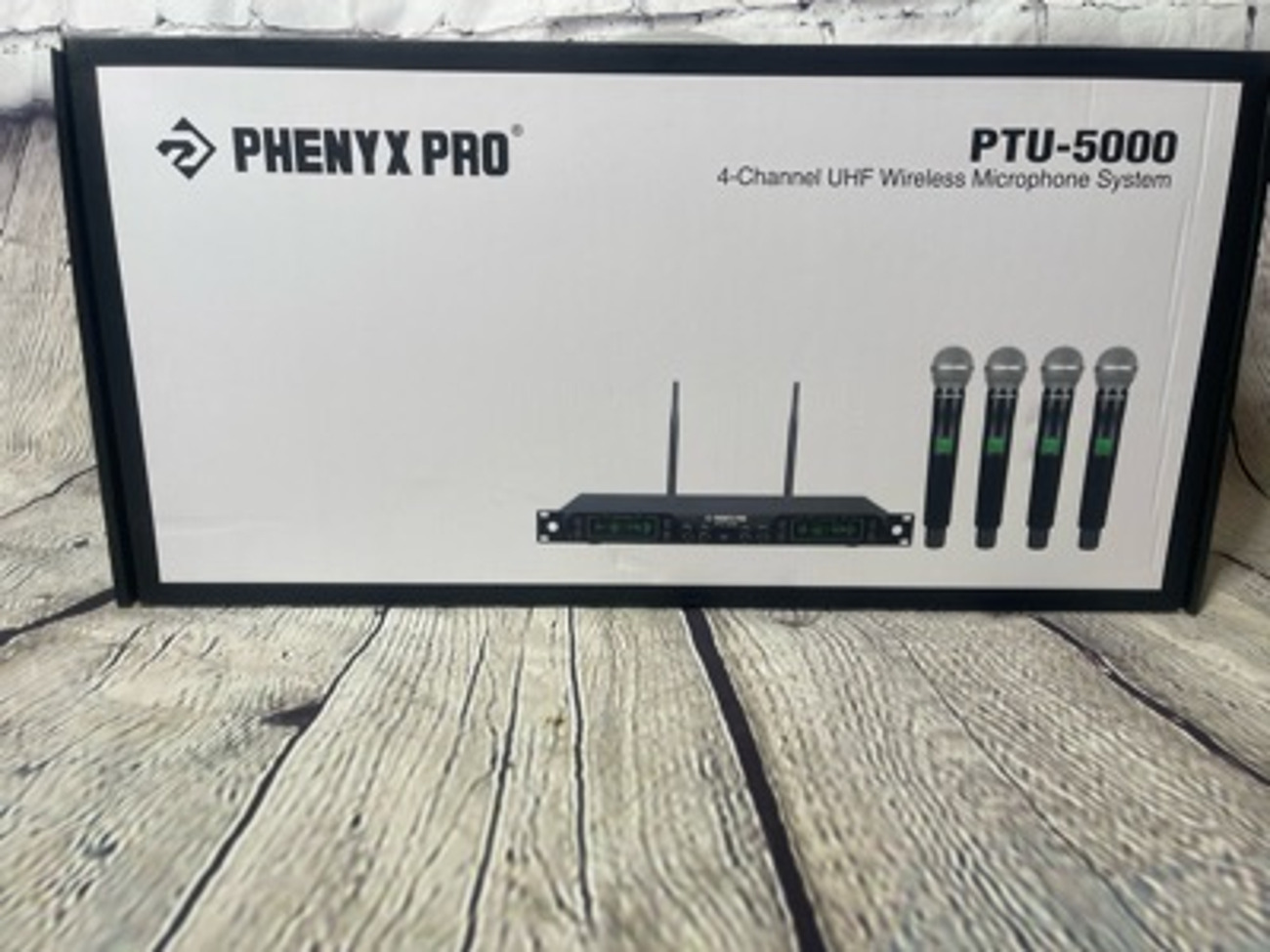 Phenyxo pro ptu-5000 4 channel uhf wireless microphone
