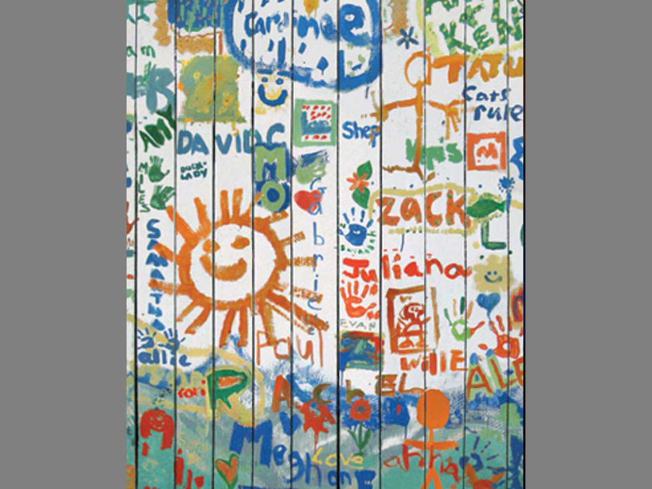 Photographic backdrop doodles design