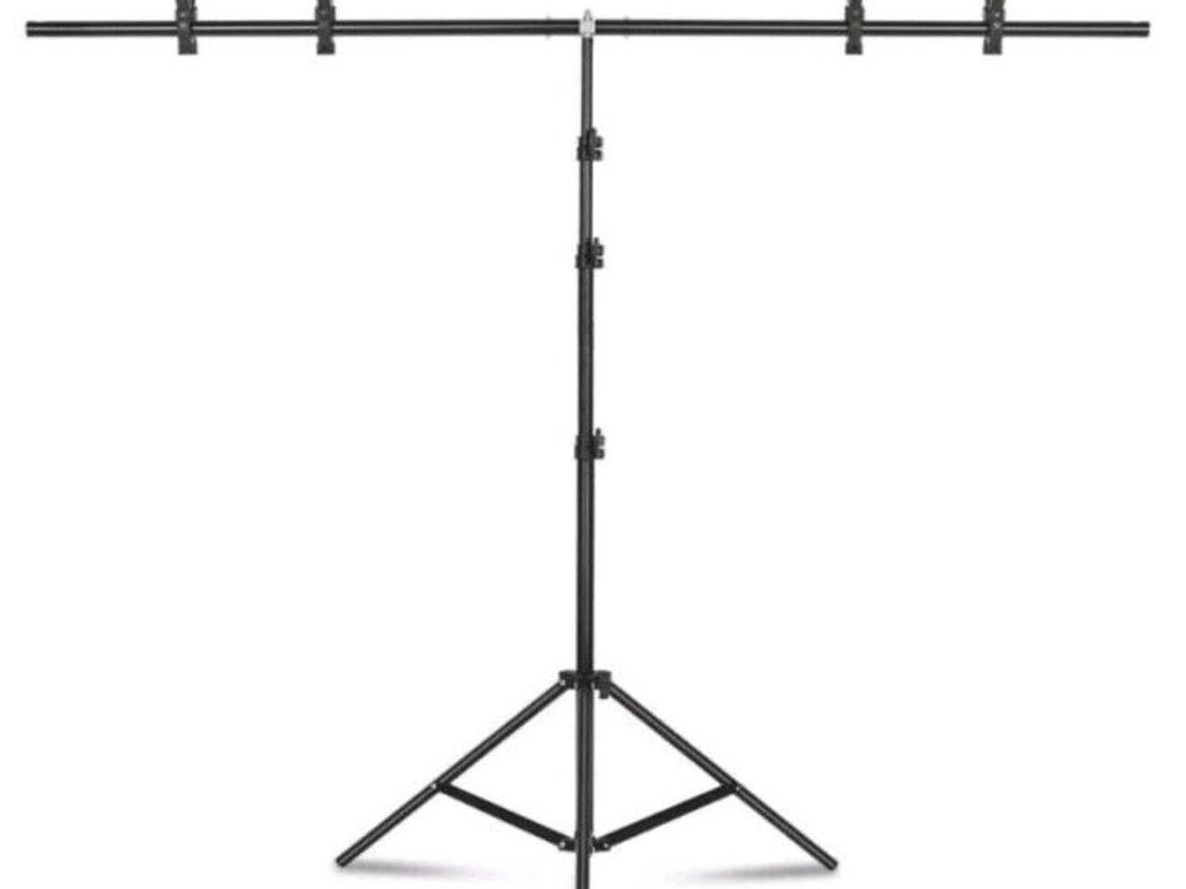 Photography backdrop stand t shape with 4 clamps - 200cm