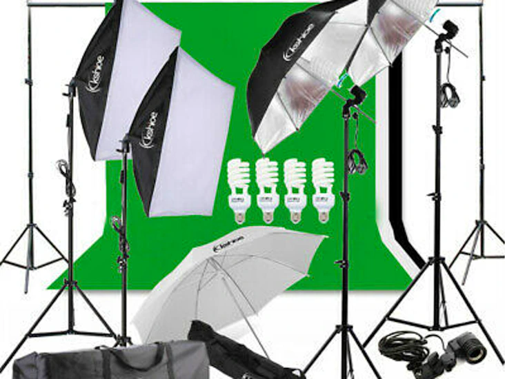 Photography studio lighting kit