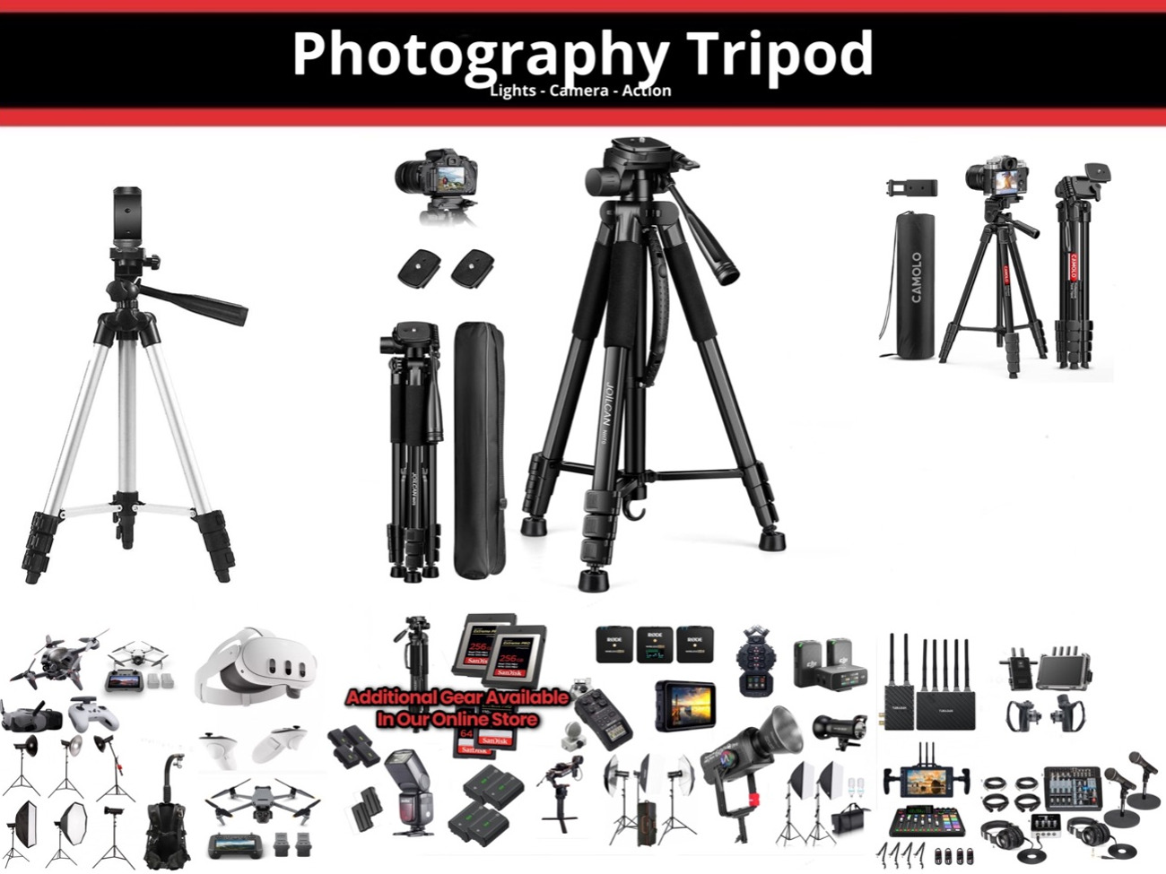Photography tripod