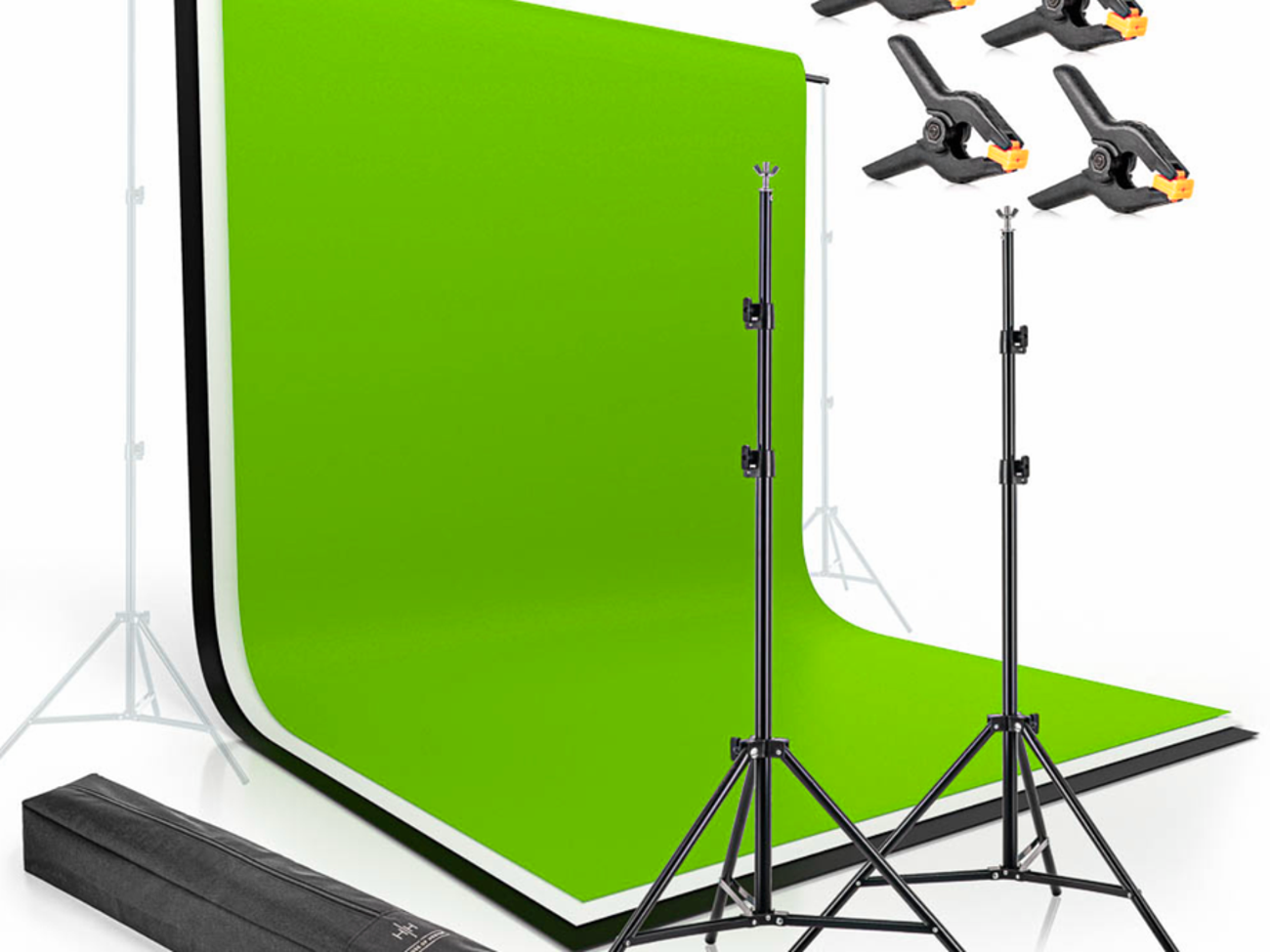 Photo/video background: green screen backdrop set