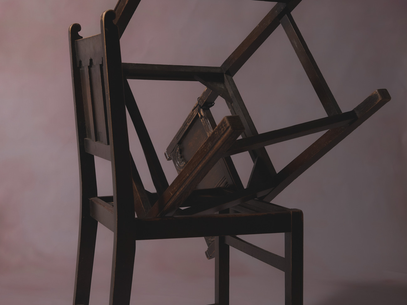 Pink painted photo backdrop/background