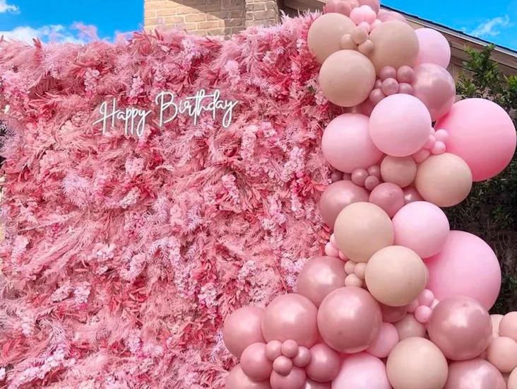 Princess flower wall