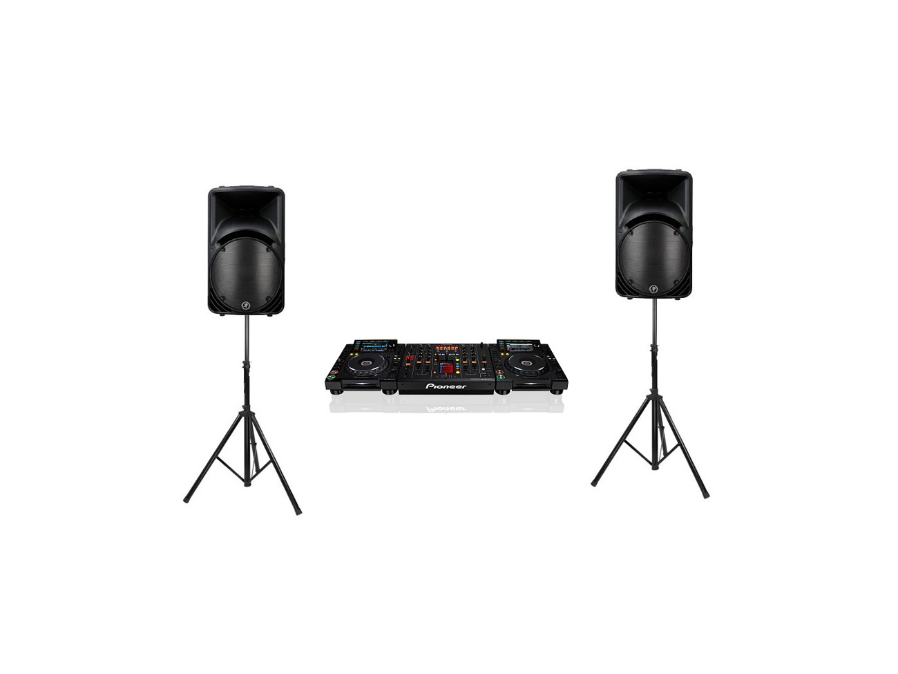 Pioneer cdj 3000, djm 2x mackie srm 450
