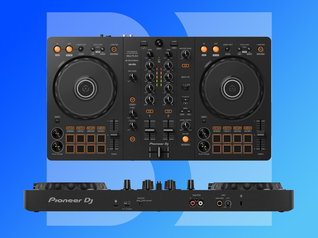 Pioneer ddj-flx4 2-channel rekordbox & serato dj controller