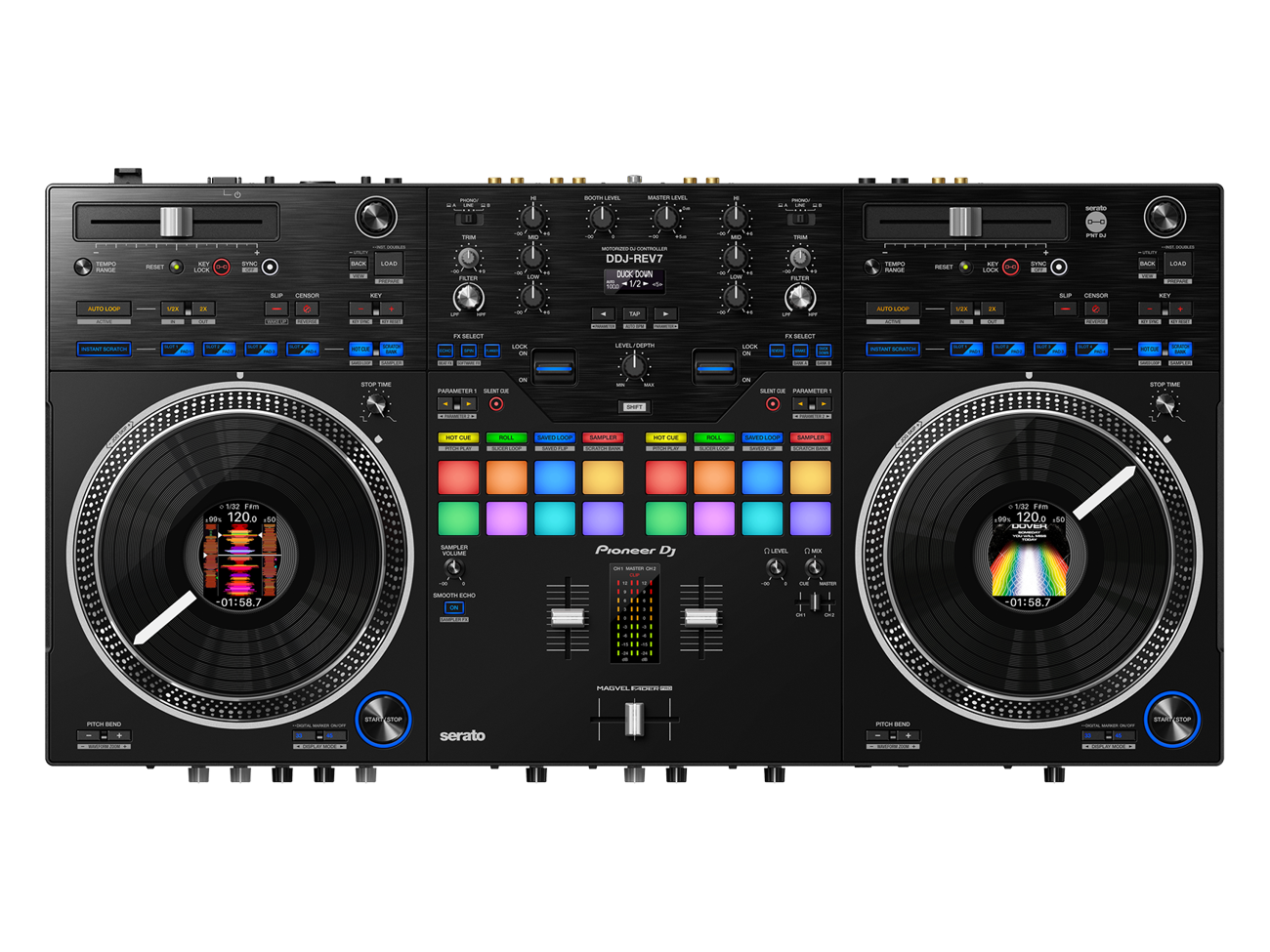 Pioneer ddj-rev7 scratch-style 2-channel dj controller