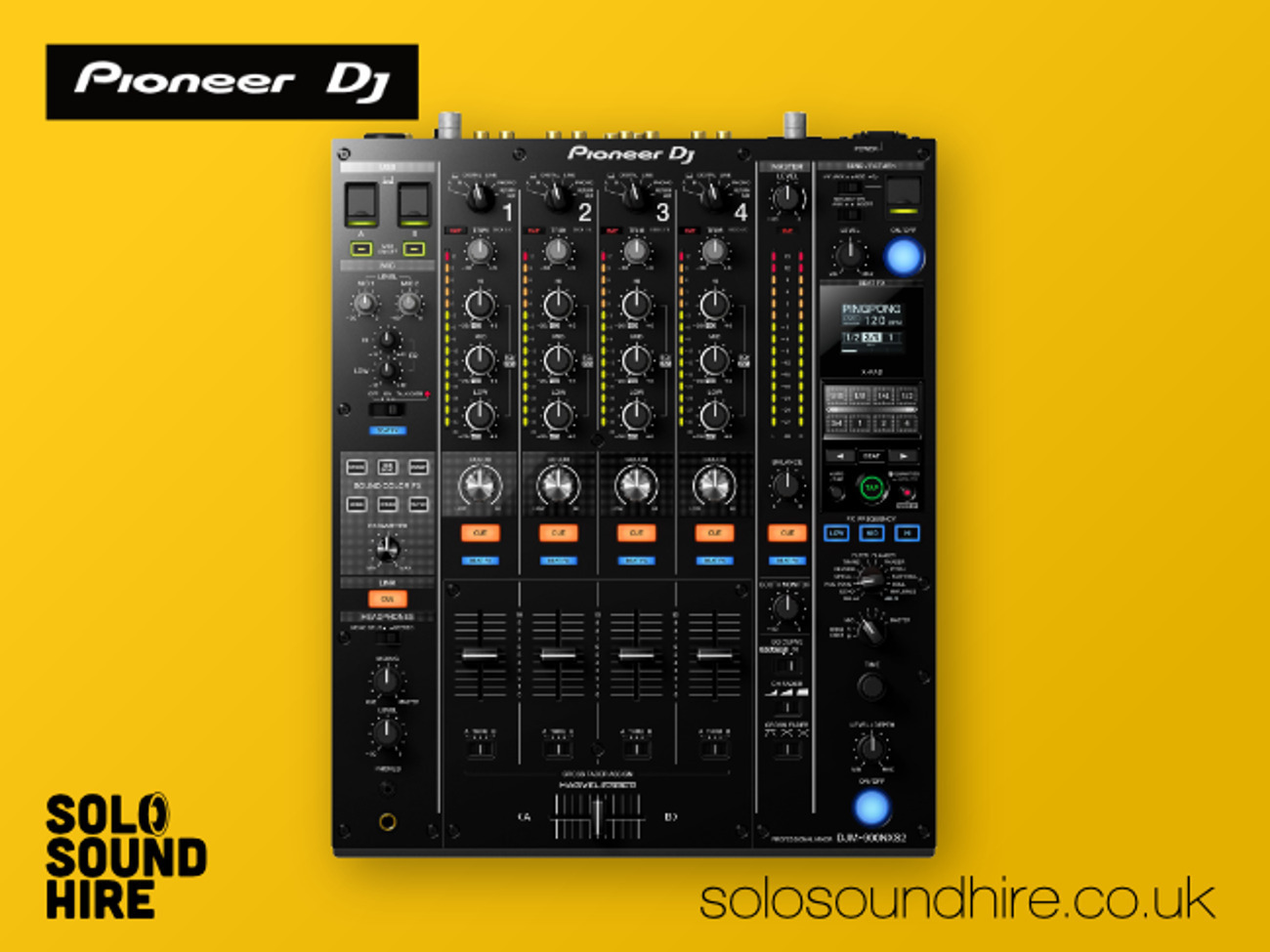 Rent Pioneer DJM 900 NXS2 DJ Mixer from Solo Sound Hire 