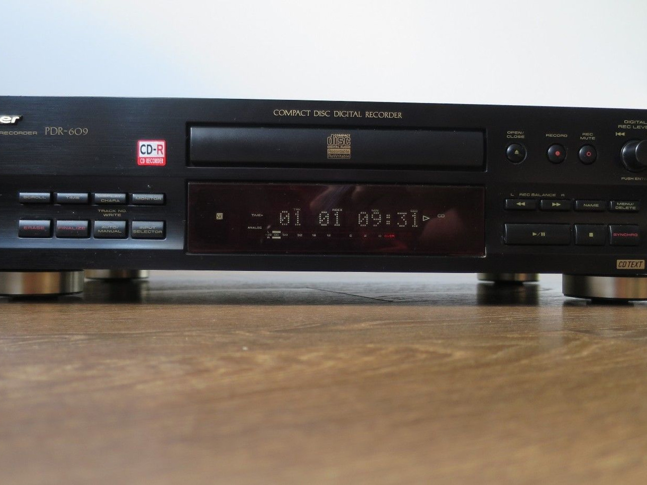 Pioneer pdr-609 audio cd compact disc player music-cd record