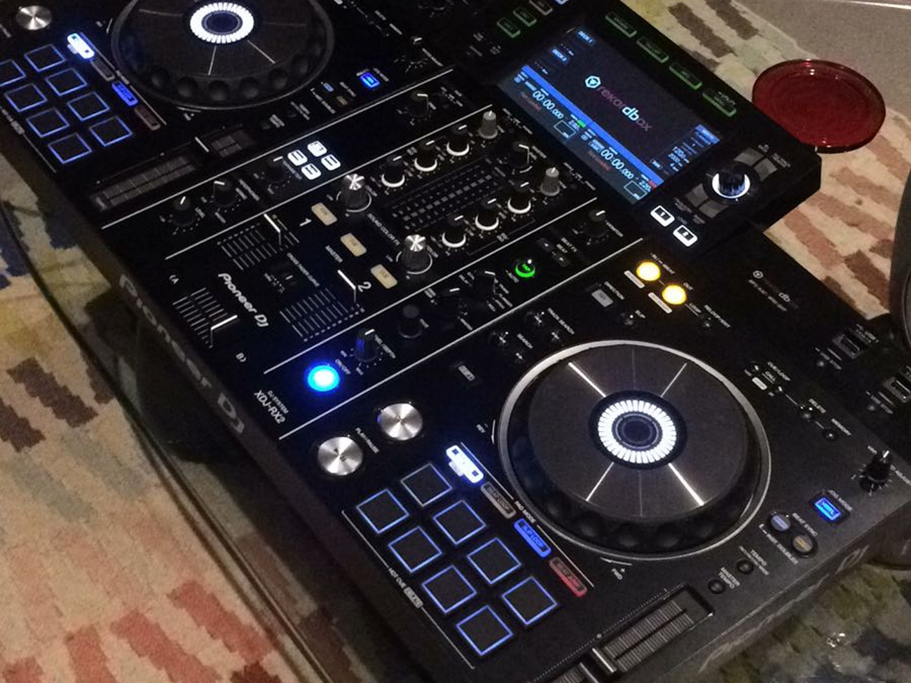 Pioneer xdj-rx2  with pioneer pro dj case and optional microphone