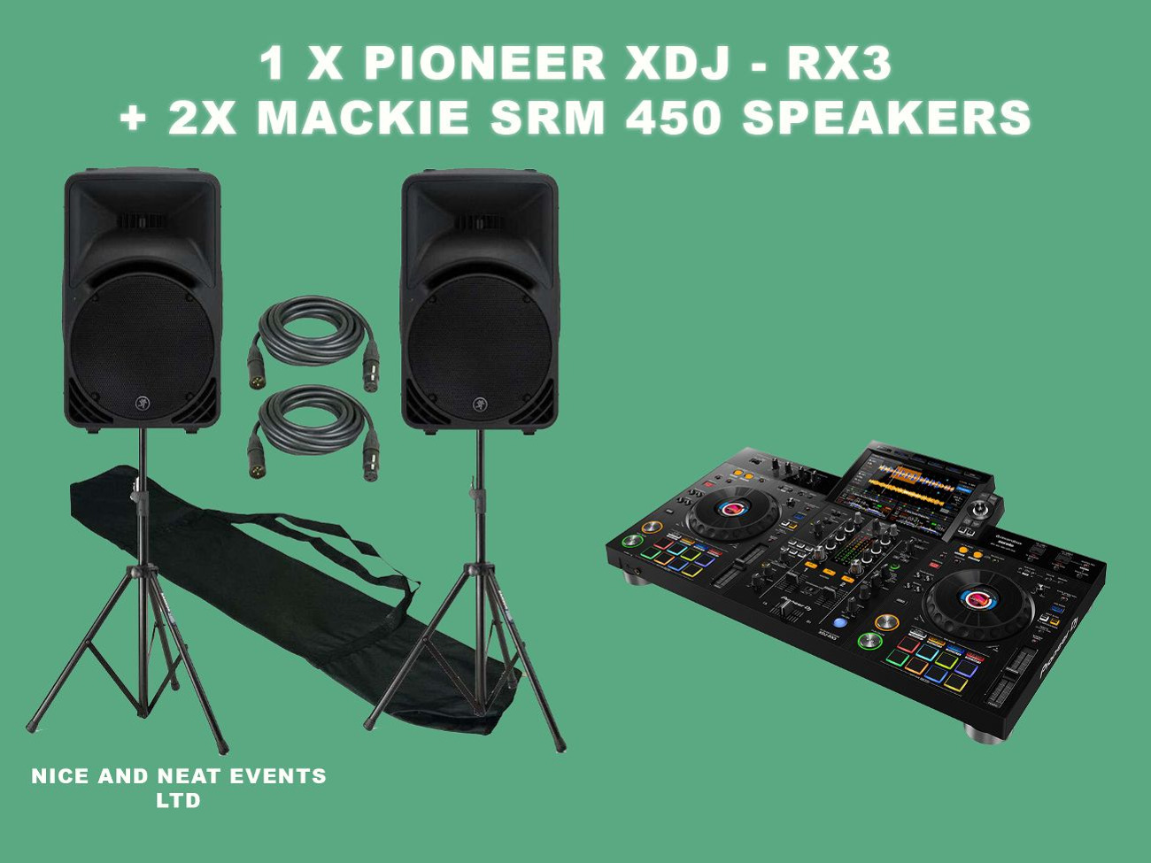 Pioneer xdj-rx3 + mackie 450 speakers