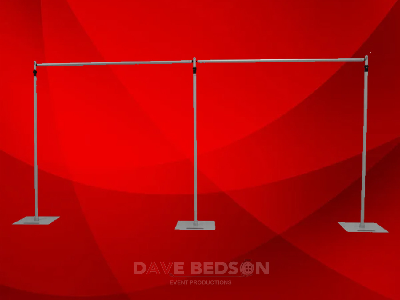 Pipe & drape starcloth / backdrop support - 6m x 3m