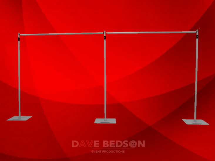 Pipe & drape starcloth / backdrop support - 6m x 3m