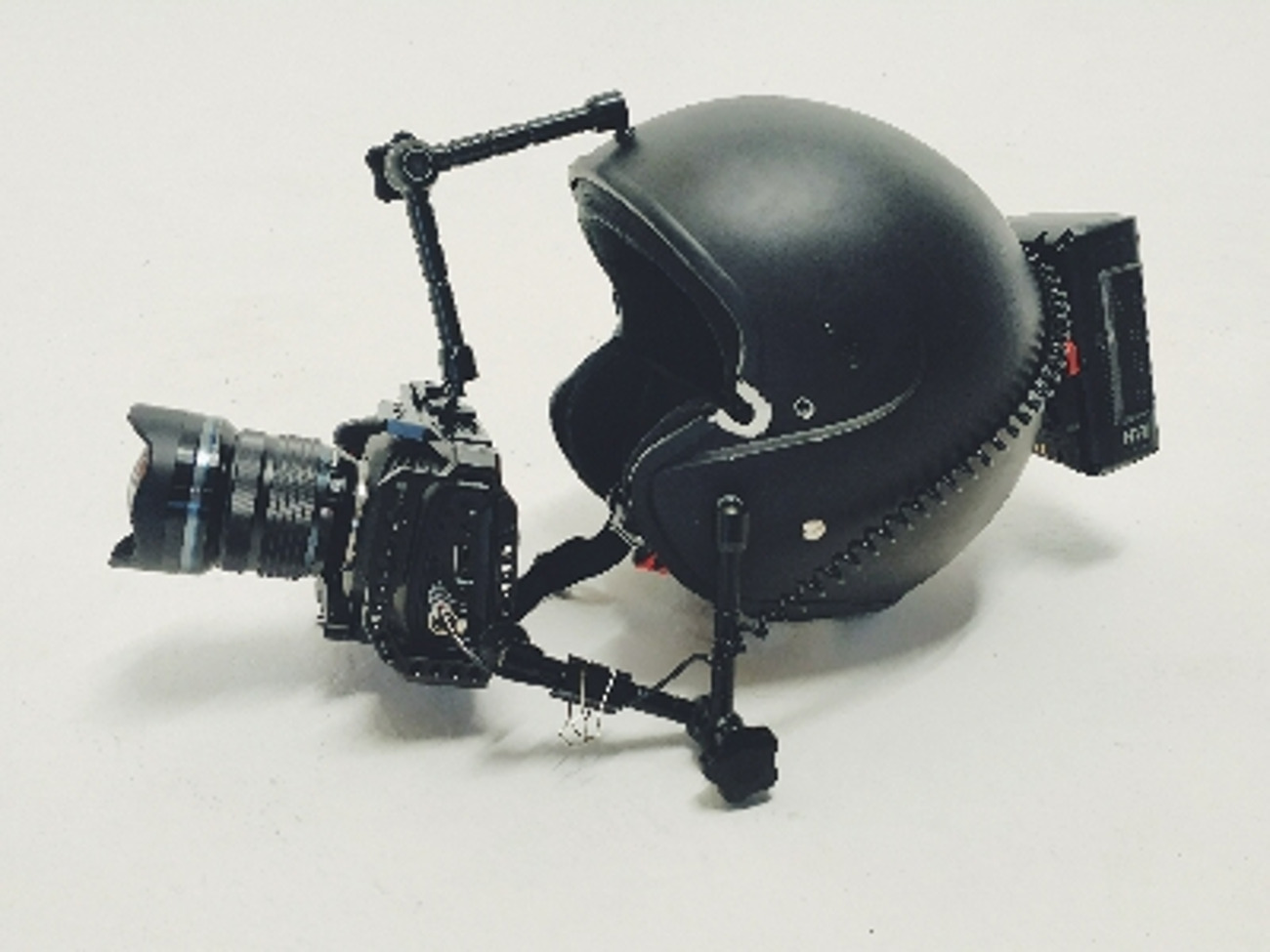Point of view pov helmet rig with camera