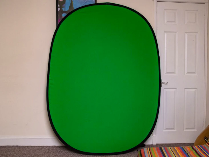 Pop up green/blue screen