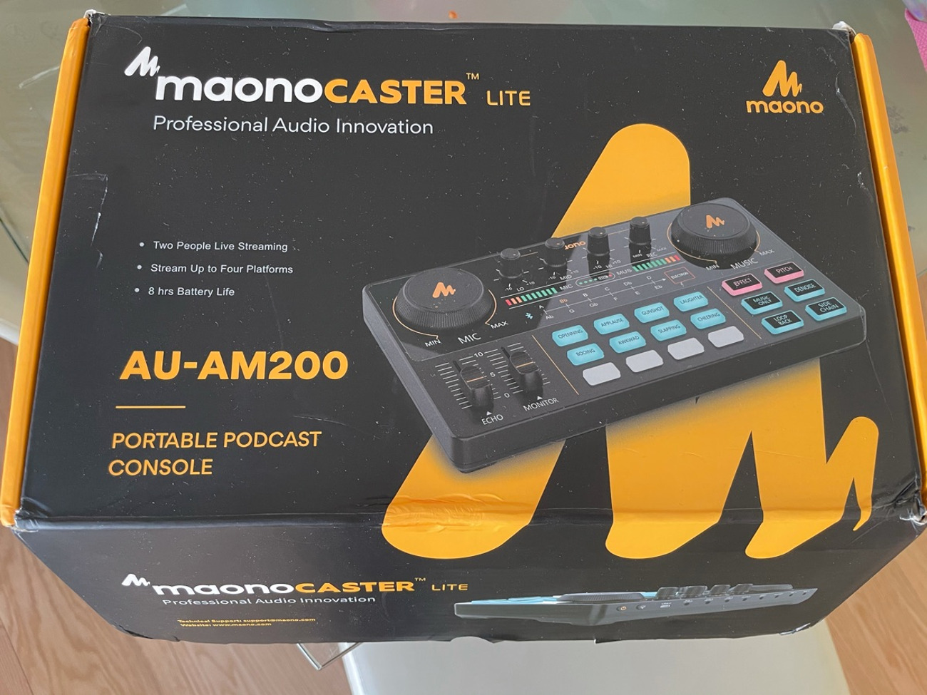 Portable podcast console