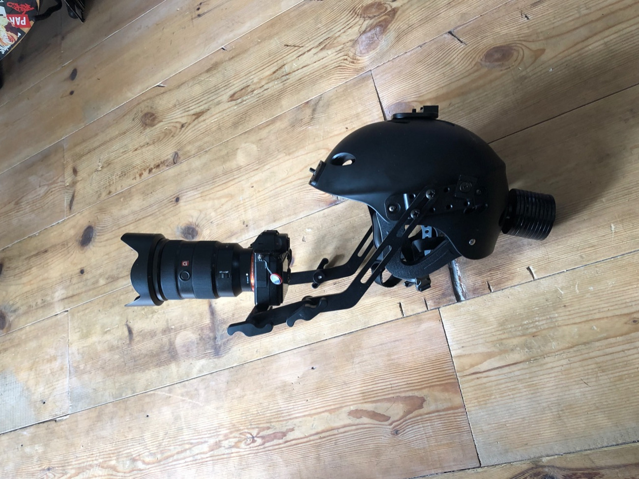 Pov helmet camera with sony a7iii
