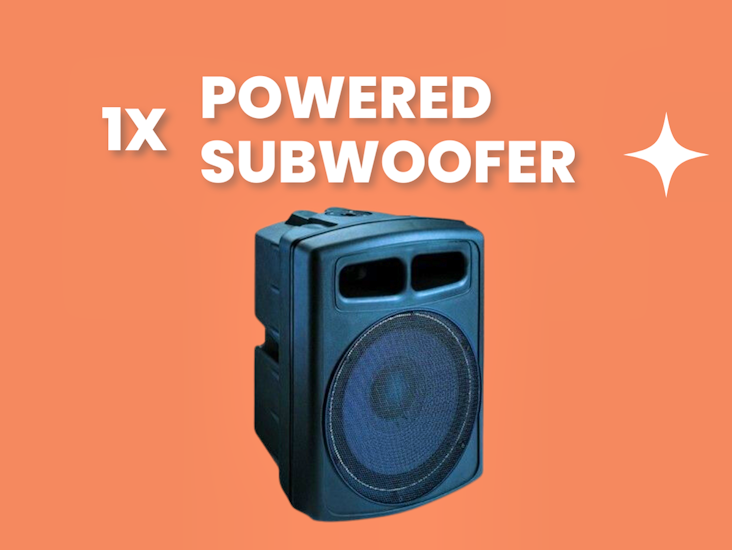 Powered loud party subwoofer