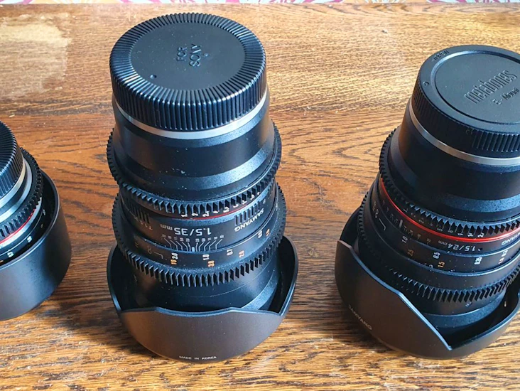 Prime lens set - 24mm 35mm & 50mm