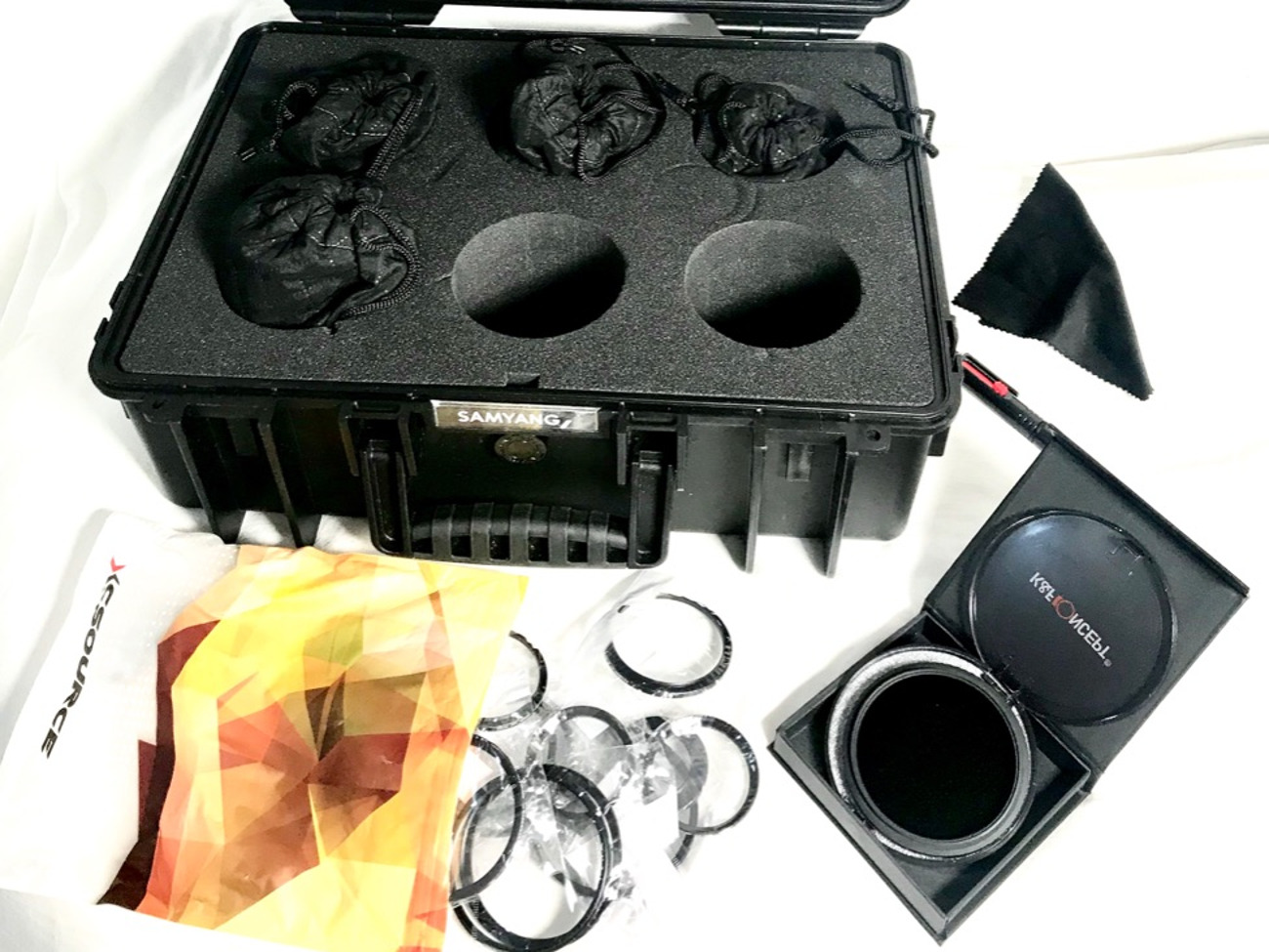Prime lens set with filter (ef mount)