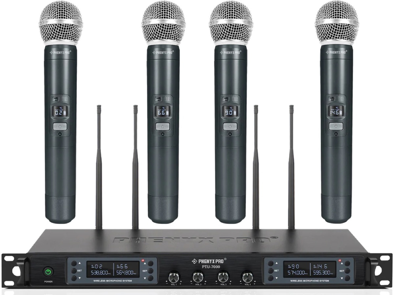 Phenyx professional 4 mic wireless kit 