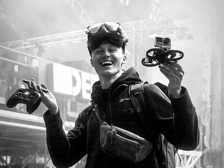 Professional fpv drone pilot, fully licensed and insured